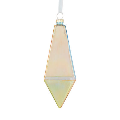 Glass Christmas bauble in multi-colour 14.5cm, imported from the UK