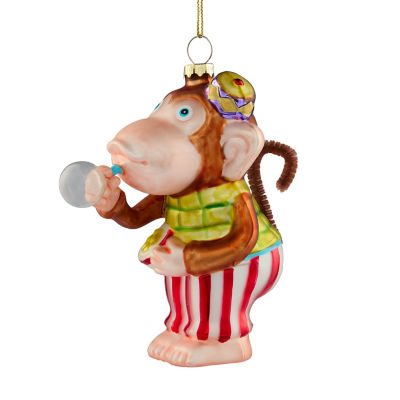 GH glass monkey bauble 11x7.5x13cm (British brand)