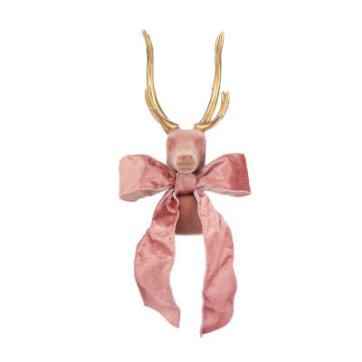 GH reindeer decoration pink plastic 35cm, UK version
