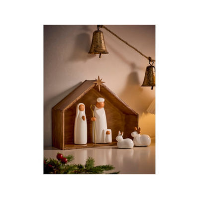 GH Nativity Scene ceramic decoration 25cm, imported from the UK
