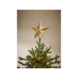 GH Tree Topper gold tone polystyrene Christmas decoration, UK version