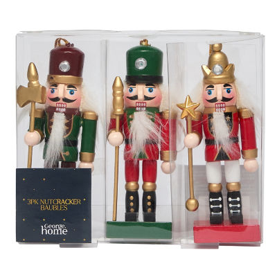 GH Nutcracker hanging decoration for Christmas tree, UK version