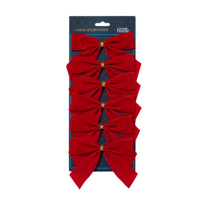 GH red decorative bows 6 pack, imported from the UK