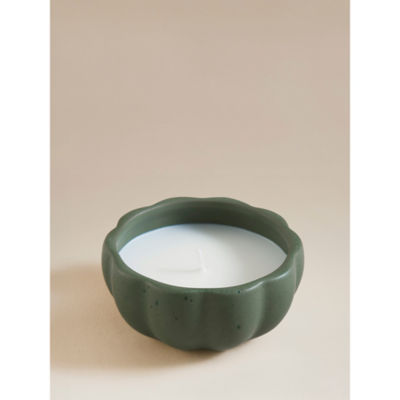 George Home green ceramic pumpkin candle - British product
