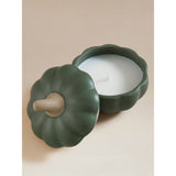 George Home green ceramic pumpkin candle - British product