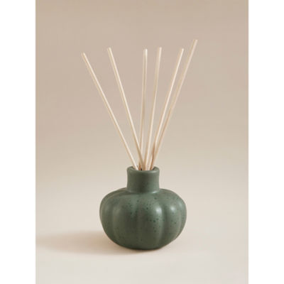 Green ceramic pumpkin diffuser 10x10x20cm, imported from the UK