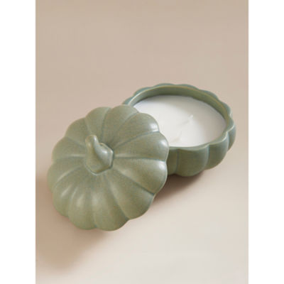 George Home green large ceramic apple pie candle, UK version
