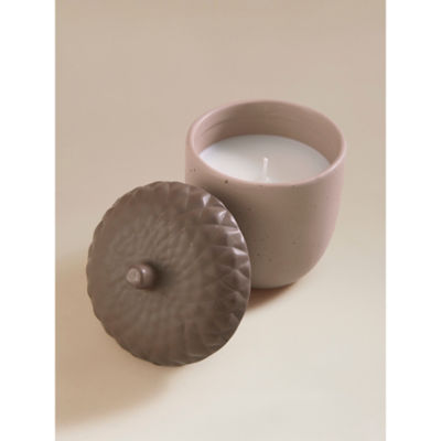 Shaped acorn candle with spiced autumn fragrance, imported from the UK