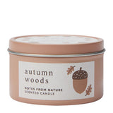 Acorn scented tin candle 140g, UK version