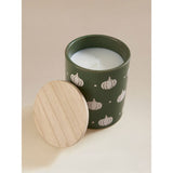 Wax Resist Green Pumpkin Candle, imported from the UK
