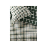 Brushed cotton duvet set orange gingham single, imported from the UK