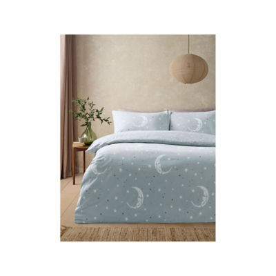 Hedgehog print duvet set king size brushed cotton - British product