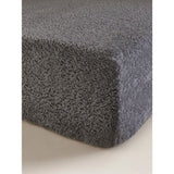 Plain teddy fitted sheet king size charcoal grey (British brand)