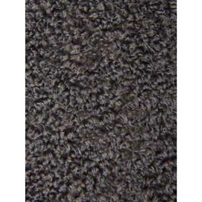 George Home teddy fitted sheet charcoal grey double, UK version