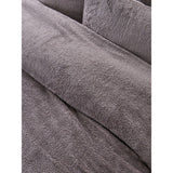 George Home charcoal grey teddy finish duvet set double - British product