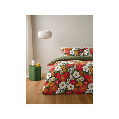 George Home duvet set retro floral easycare polycotton, imported from the UK