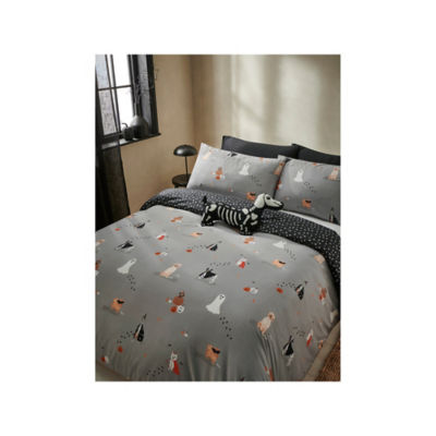 George Home duvet set Halloween spooky dog print, imported from the UK