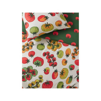 GH duvet set tomatoes print polycotton bedding - British product