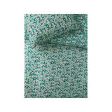 Single duvet set in ditsy floral green and white (British brand)