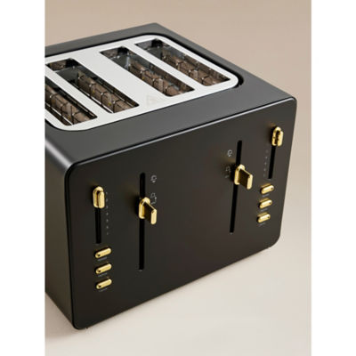 4-slice toaster with extra long slots, imported from the UK