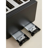4-slice toaster with extra long slots, imported from the UK