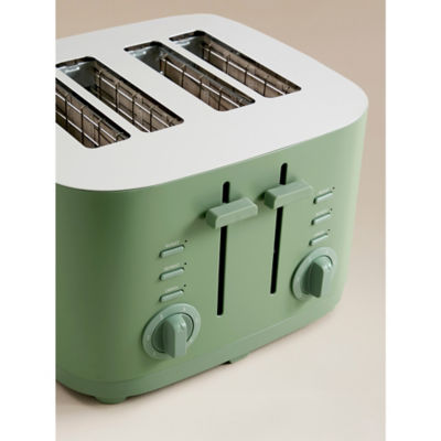 Matt Green 4-slice toaster, imported from the UK