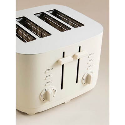 George Home cream 4-slice toaster - British product