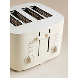 George Home cream 4-slice toaster - British product