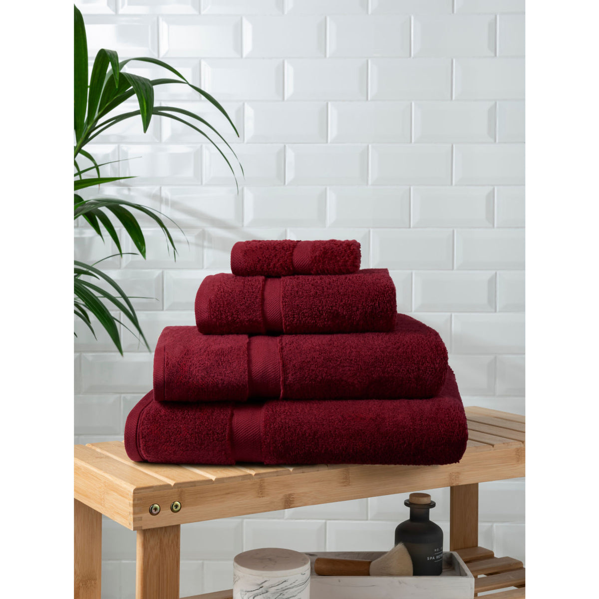 George Home hand towel rhubarb - British product