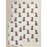 Natural Highland Cow cotton towel range (British brand)