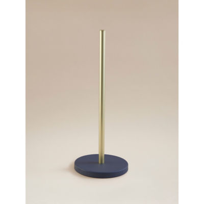 George Home toilet stand matte navy gold-tone pole - British product