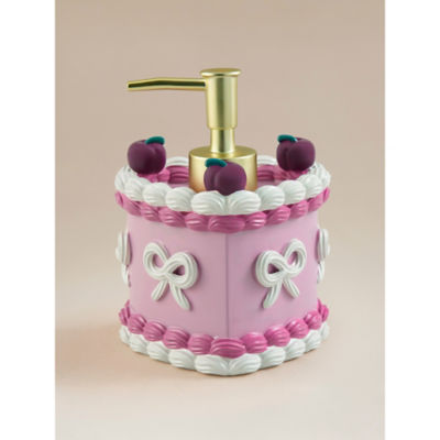 ASDA Pink Heart Cake Soap Dispenser - 10.5 x 10.5 x 14 cm- Buy online at McGrocer