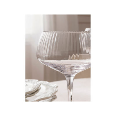 Stacey Solomon ribbed champagne coupe glasses set of 2 - British product