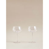 Stacey Solomon ribbed champagne coupe glasses set of 2 - British product