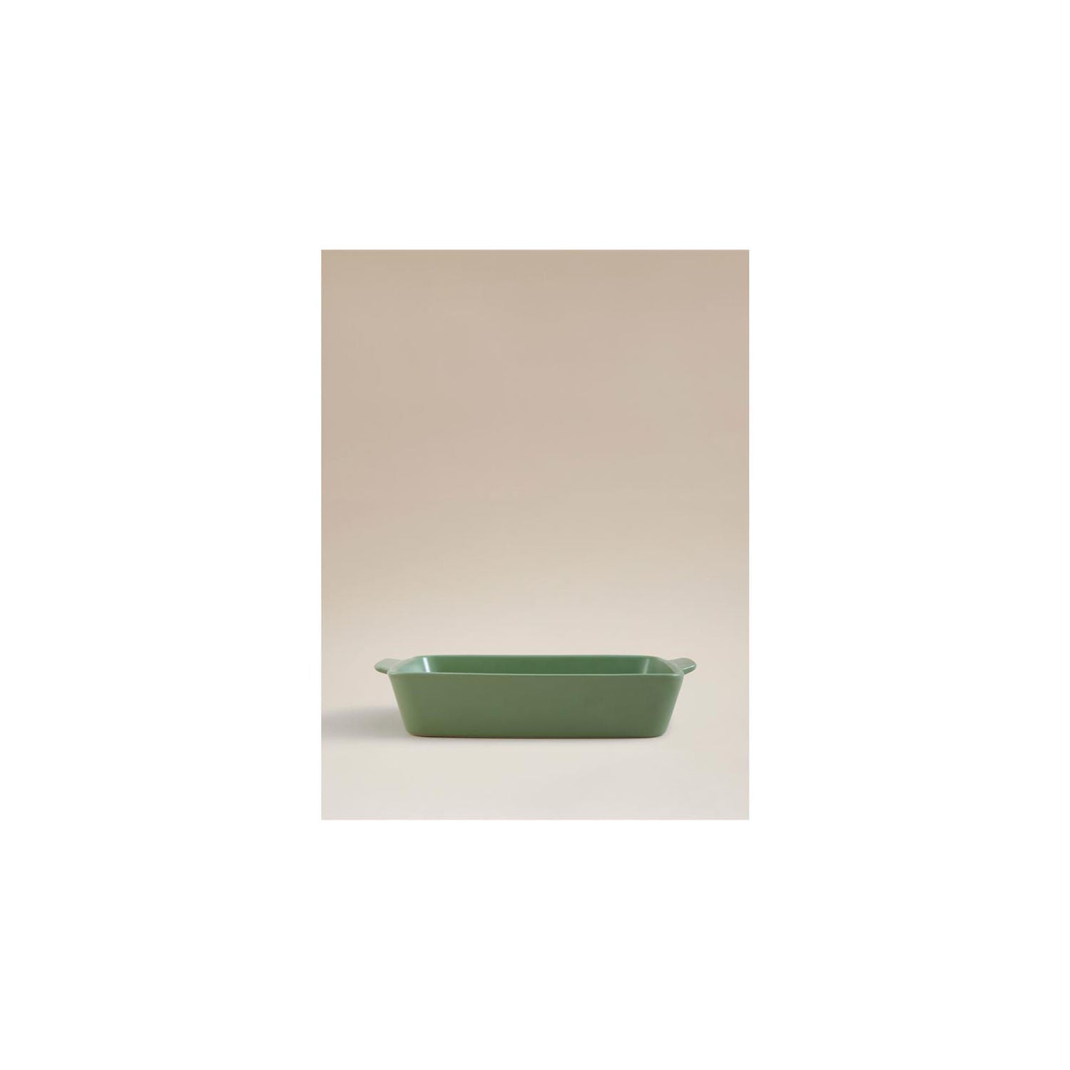 Green stoneware roaster - British product