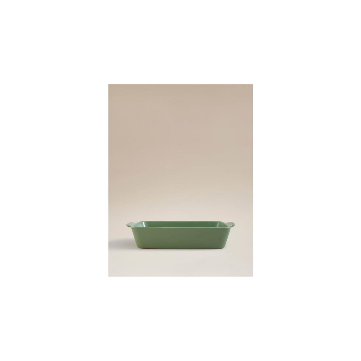 Green stoneware roaster - British product