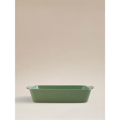 Green stoneware roaster - British product