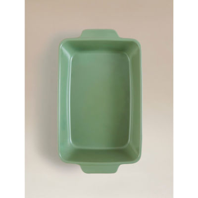 Green stoneware roaster - British product