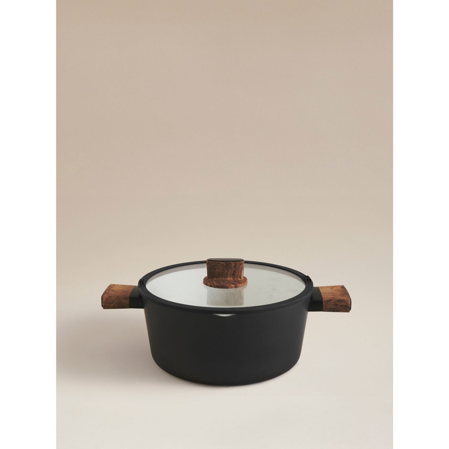 Simplicity stockpot black aluminium 28cm, imported from the UK