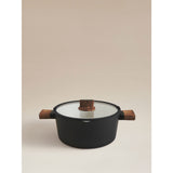 Simplicity stockpot black aluminium 28cm, imported from the UK