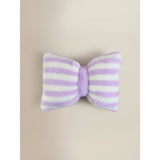 Pink and white striped 3D bow-shaped cushion 35x27cm - British product