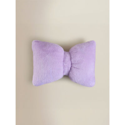 Pink and white striped 3D bow-shaped cushion 35x27cm - British product