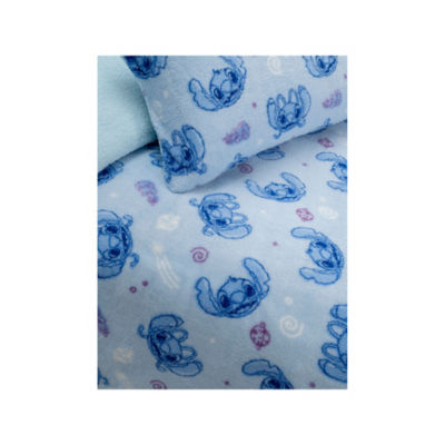 Disney Stitch blue cosy teddy duvet set single - British product