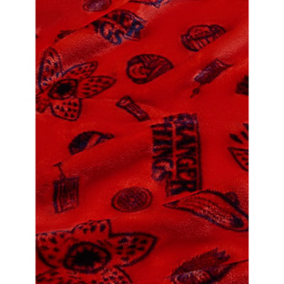 Stranger Things red fleece blanket 120x150cm, imported from the UK