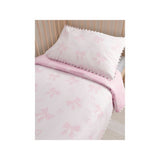 Pink Bows toddler reversible duvet set pink 120x150cm, UK version