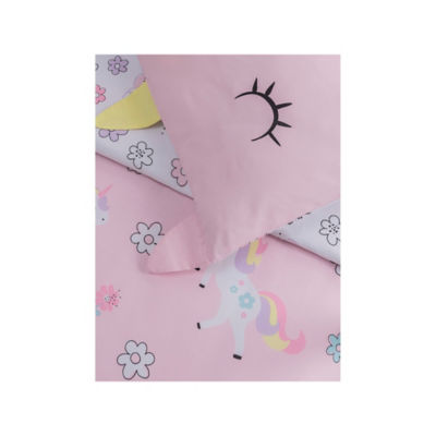 Unicorn toddler duvet set reversible 3D pillowcase 120x150cm - British product