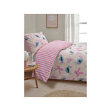 Disney Stitch Pink Bows Reversible Duvet Set Single, UK version