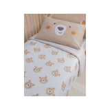 Bear 3D toddler duvet set with pillowcase 100% cotton - British product