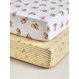 Winnie the Pooh jersey cotton cot bed sheets 2-pack - British product