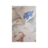 Dinosaur brushed cotton reversible duvet set 135x200cm, imported from the UK